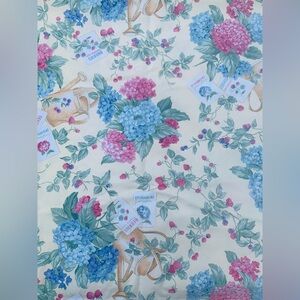 Vintage Cotton Tablecloth, 60 x 120”